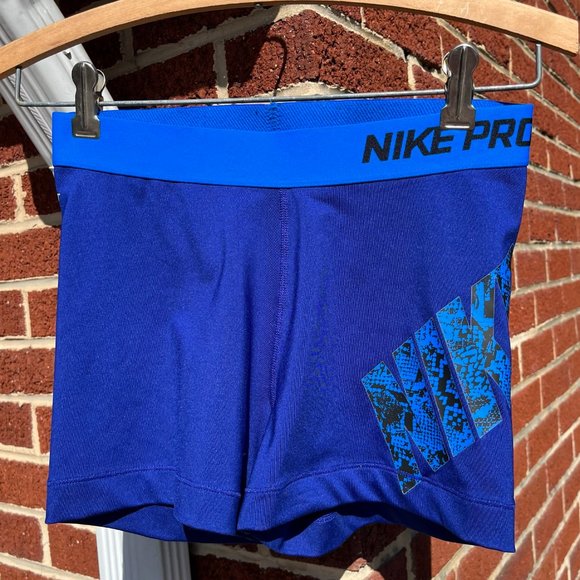 Nike Pants - Nike Pro Spandex Blue Women's Medium